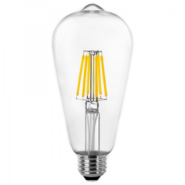 Bomb.led filam.pera e27  8w.calida (caja de 6 unidades)
