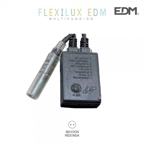 Programador tubo flexilux 2 vias ip44 máx.10,5 m