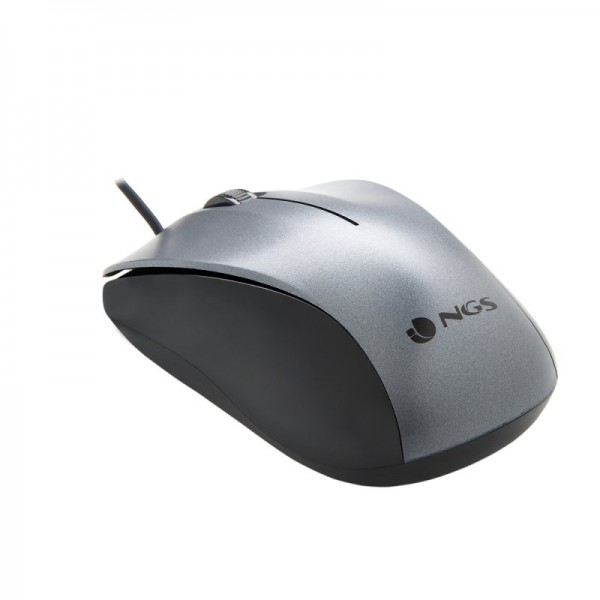 Ngs ratón óptico wired gray