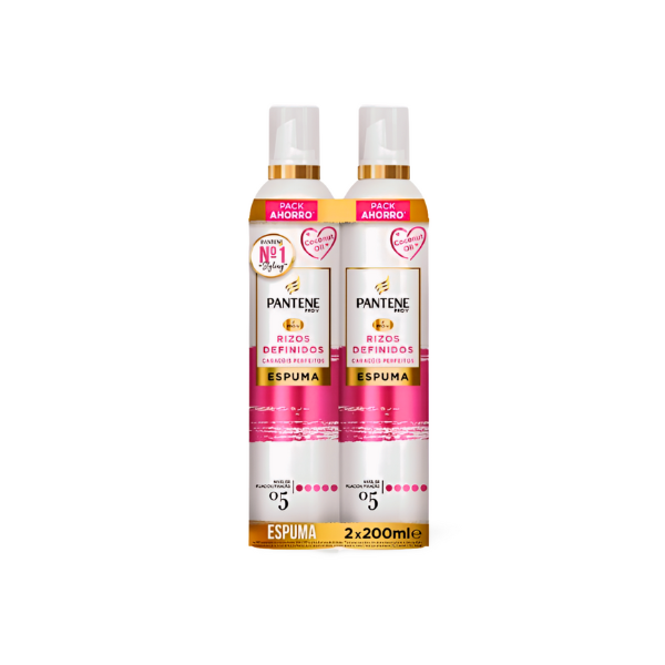 Pantene espuma rizos definidos DUPLO