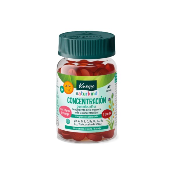 Kneipp Gummies Memoria y Concentración Niños 30 Caramelos de Goma