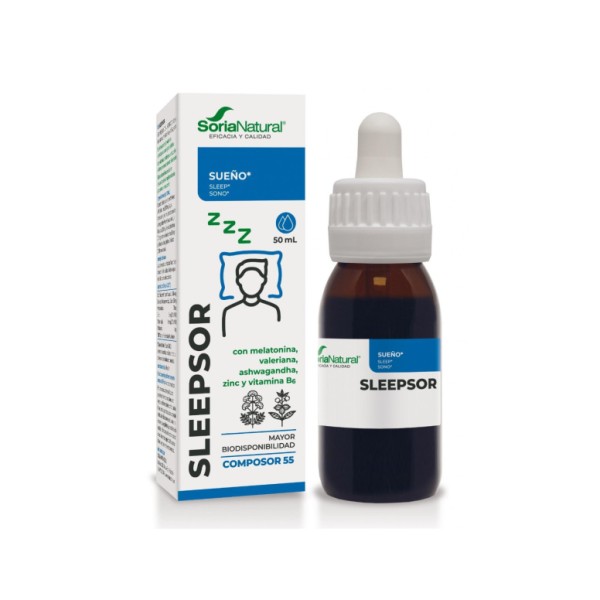 Soria Natural Sleepsor Composor 55 Gotas Orales 50 ml
