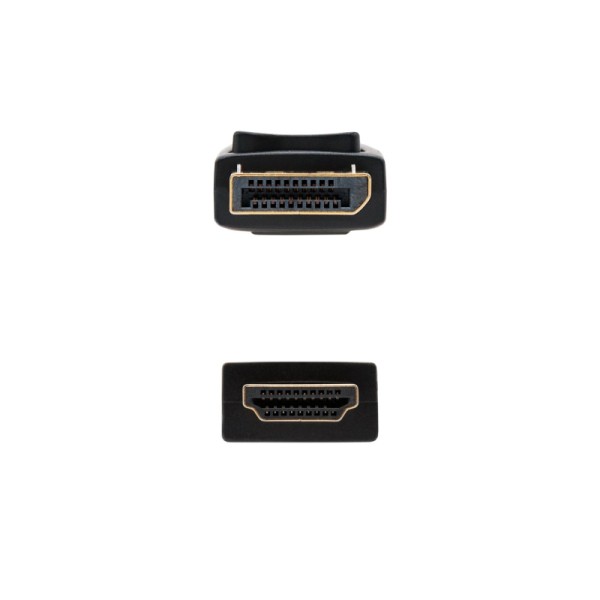 Nanocable cable conversor dp a hdmi 1,5 m negro