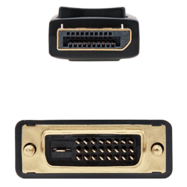 Nanocable cable conversor dp a dvi  2 m negro