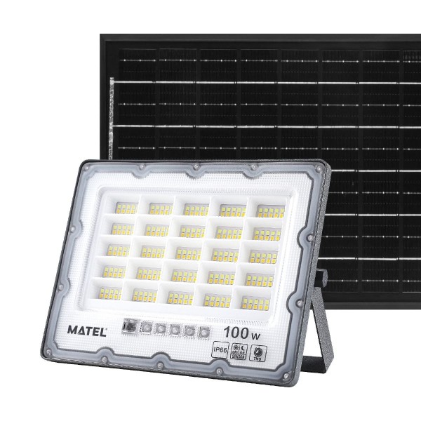 Proyector led solar ip65 gris 100w.3cct