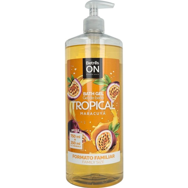 Betres On Gel de Baño Tropical Maracuyá 1L